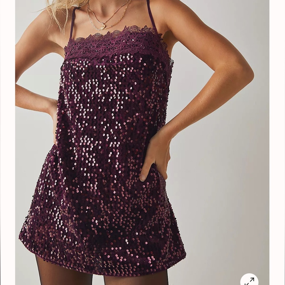 Free People sequin mini dress